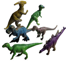 Lotto lavoro dinosauri pacchetto di 6 figurine (da 3 a 6 pollici / 1992 e 199...