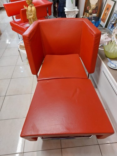 Chaise lounge pelle - chaise,