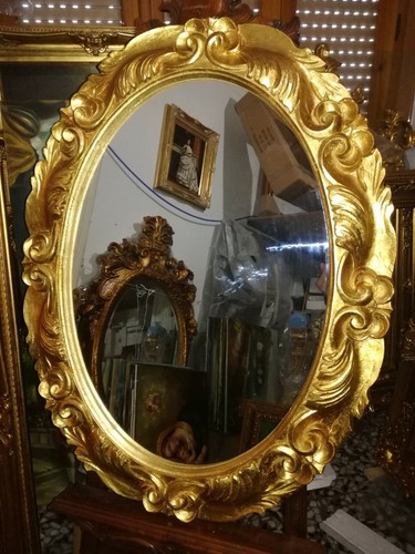 Specchio ovale cornice - specchio, in