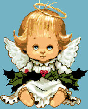 SCHEMA SCHEMI PUNTO CROCE ANGELO NATALE NATIVITà RICAMO