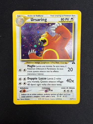 Pokemon ursaring neo - 15/75,