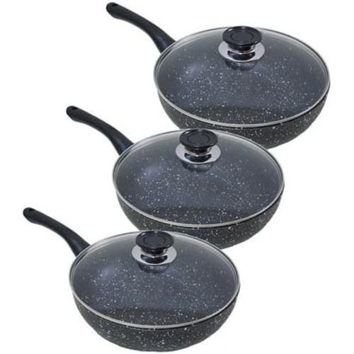 Set padelle pietra lavica - 3,