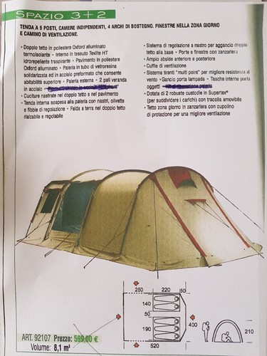 Tenda ferrino spazio - tenda,