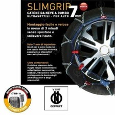 CATENE NEVE CORA SLIMGRIP 7mm RUOTA 18 MISURA 245/40-18 FRP