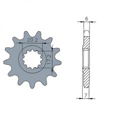 260423 PIGNONE AM6 13 DENTI 420