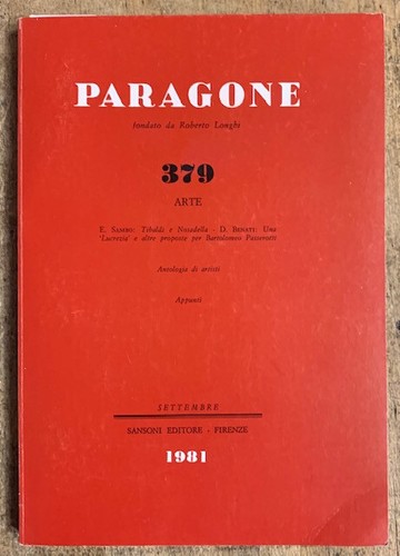 Paragone rivista mensile di - rivista,
