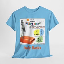 T-shirt unisex in vinile da collezione Grail The Record Eater di Irradiette cotone pesante