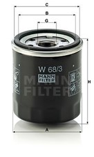 MANN-FILTER W683 - Filtro olio