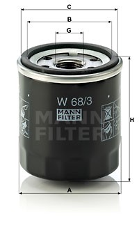 Mann filter w683 - w683, olio