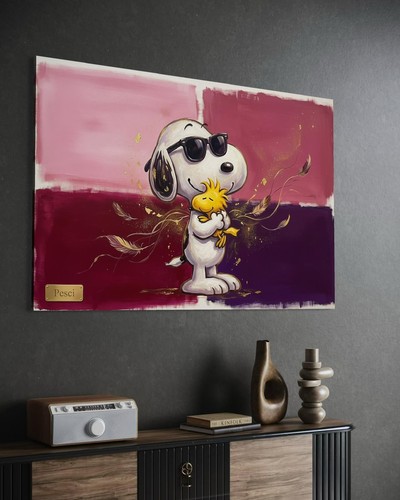 Quadro tela snoopy - su,