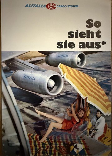 1968 alitalia airlines dc8 - 1968,