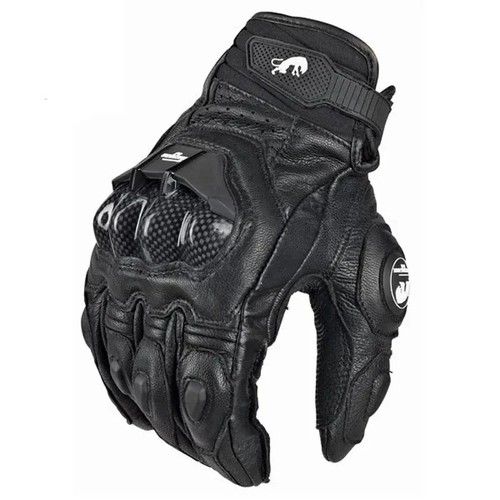 Gants moto cuir - de,