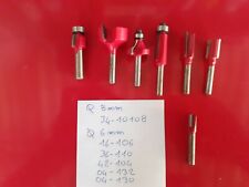 Lotto Frese Freud pantografo  Per Legno misura attacco 6-8mm 