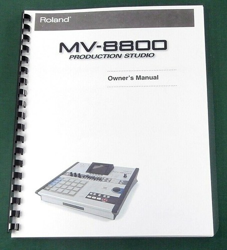 Roland 8800 manuale uso - roland, mv-8800
