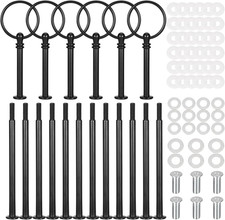 6 Pezzi Supporti Neri per