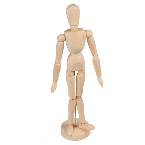Manichino legno 20cm - in,