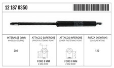 Ammortizzatore Pistone a Gas