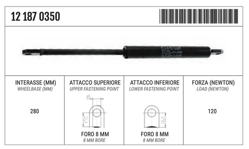 Ammortizzatore pistone gas - ammortizzatore,