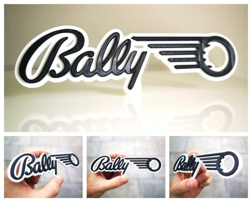 Bally logo espositore da - 3d, /