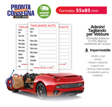 ETICHETTE TAGLIANDO AUTO MOTO