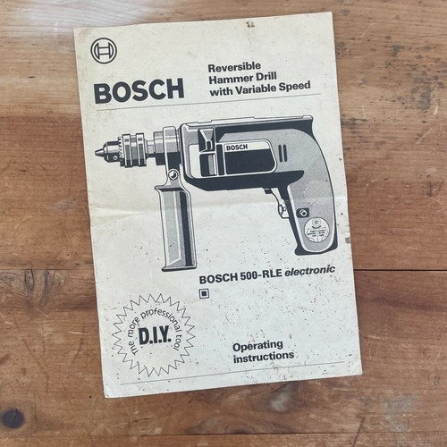 Vintage bosch 500 - 500-rle, hammer