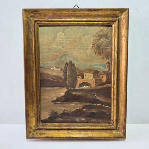 Antico dipinto olio - rame,