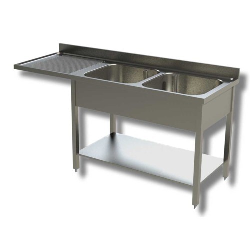 Lavello 160x70x85 acciaio inox