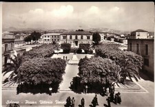 SIDERNO  MARINA B/N   VIAGGIATA  1957 PIAZZA VITTORIO VENETO 