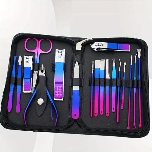 Kit manicure pedicure pezzi - kit, 18