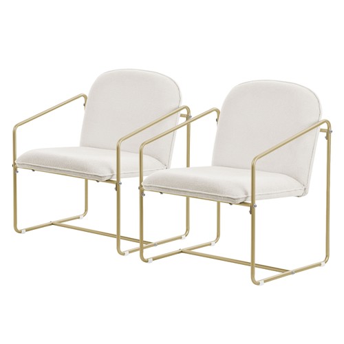Poltroncine beige oro - 2x,