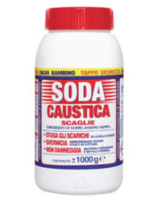 Marten Sode caustica 1 Kg barattolo a scaglie per sverniciare e sturare scarichi