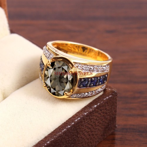 Anello quarzo fumè - quarzo,