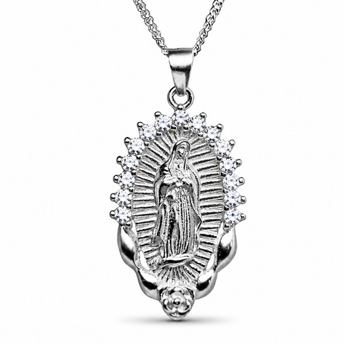 Collana con ciondolo madonna - ciondolo,