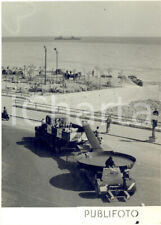 1954 GENOVA Partenza di una padella gigante per la Sagra del Pesce di Camogli