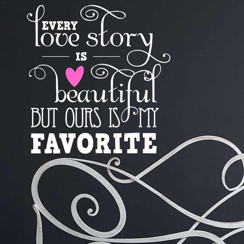 Adesivo every love story - love, is