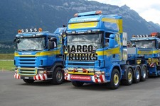 LKW Foto Scania R 164G 580 Schwerlast Zugmaschine Schweiz blau Martin Wit #k6dy