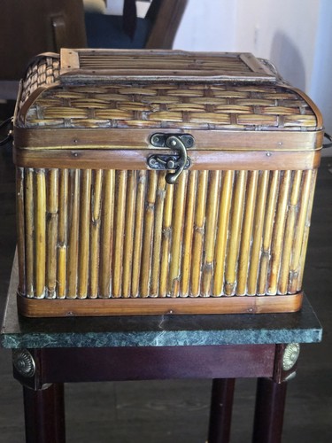 Baule vintage bambù - vintage, in