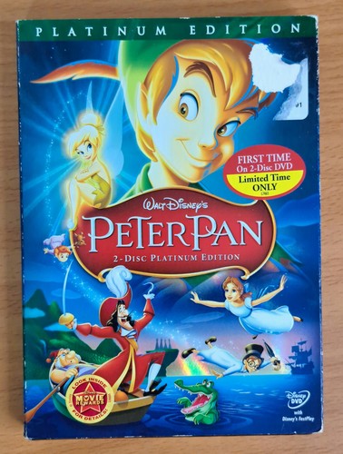 Disney peter pan dvd disc - disney,