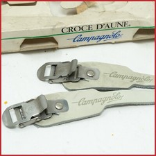NOS CAMPAGNOLO C-RECORD CROCE D'AUNE TOE CLIPS CINTURINI PEDALI PIUMA VINTAGE OLD