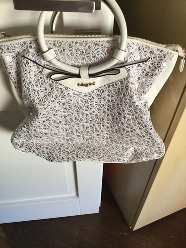 Borsa bianca con paillettes - borsa,
