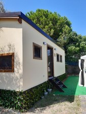 casa mobile su ruote con carrello targato e omologato per il trasporto su strada