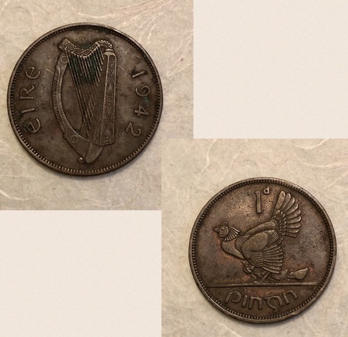Moneta irlanda penny 1942 - irlanda,