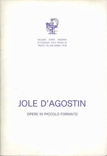 Jole agostin opere in - d'agostin:,