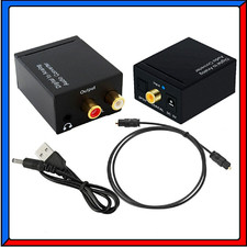 Convertitore Audio Digitale Analogico Ottico Toslink RCA Adattatore Cuffie SPDIF