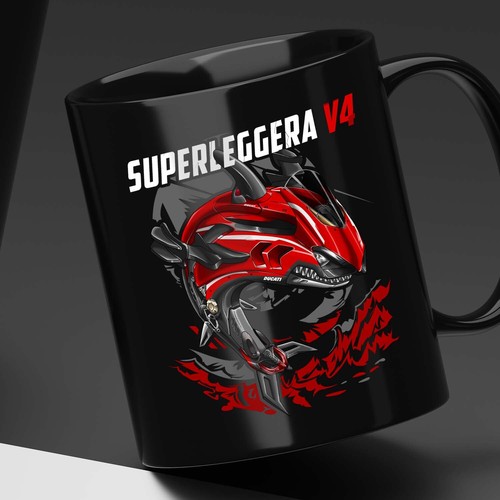 Tazza caffè moto ducati - caffè,
