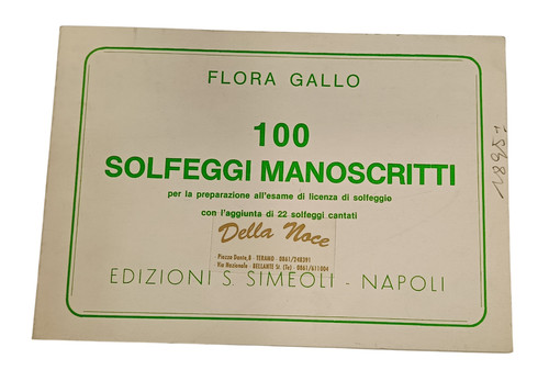 100 solfeggi manoscritti - 100,