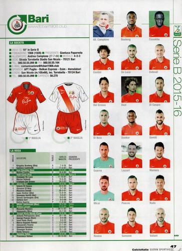 Guerin sportivo serie - sportivo, agg.to