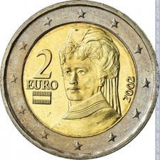 Rare austria 2002 euro coin - rare,