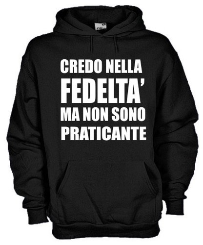 Felpa fun kg33 credo nella - credo,