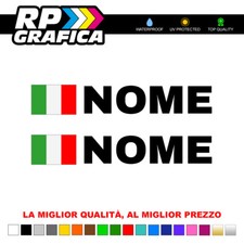 Coppia 2 Adesivi Nome Pilota